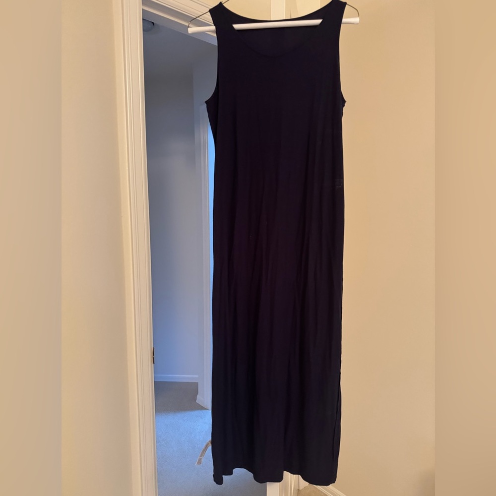 Eileen Fisher Navy Maxi Dress